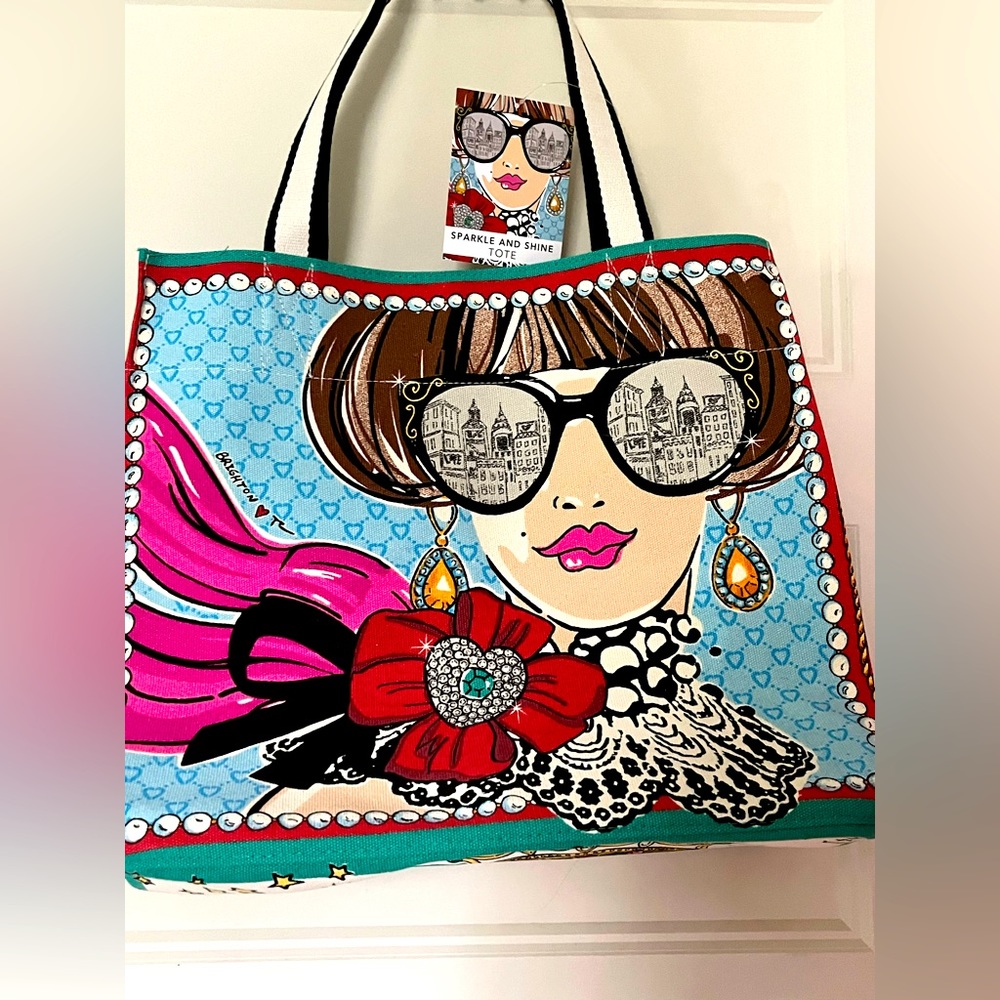 Brand New Brighton Women’s Canvas tote bag with graphics new with tags.